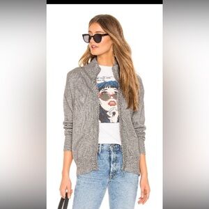 Tularosa bronz zip up sweater NWOT